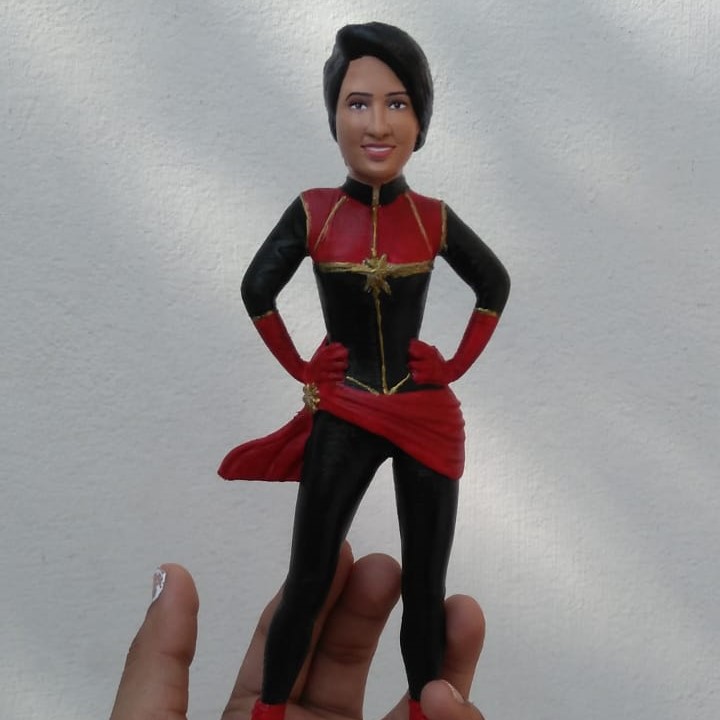 3d miniature super hero