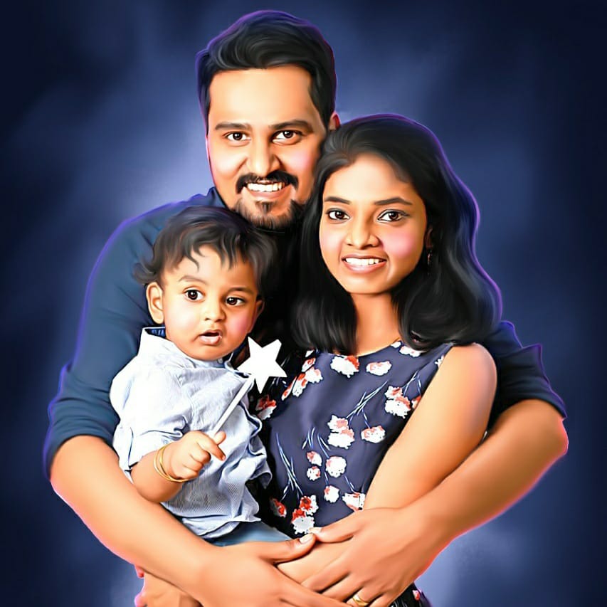 Digital Oil Painting For Child