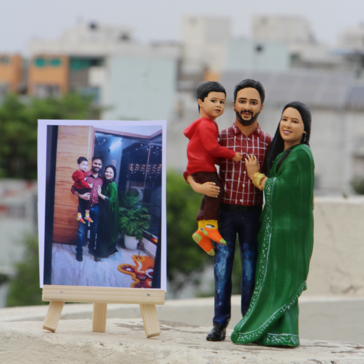3d miniature family